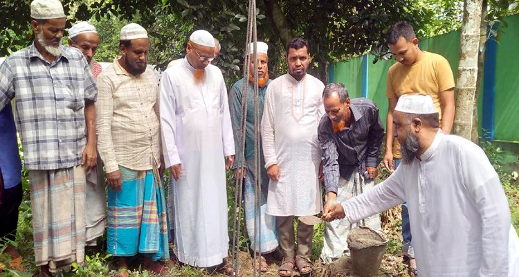 বিশ্বনাথে রমিজ রশিদ মাদ্রাসায় হিফজ ও এতিমখানা নির্মাণরে ভিত্তি স্থাপন