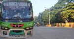 সিলেটে বাস ভা ঙ চু র করলো পিকেটাররা