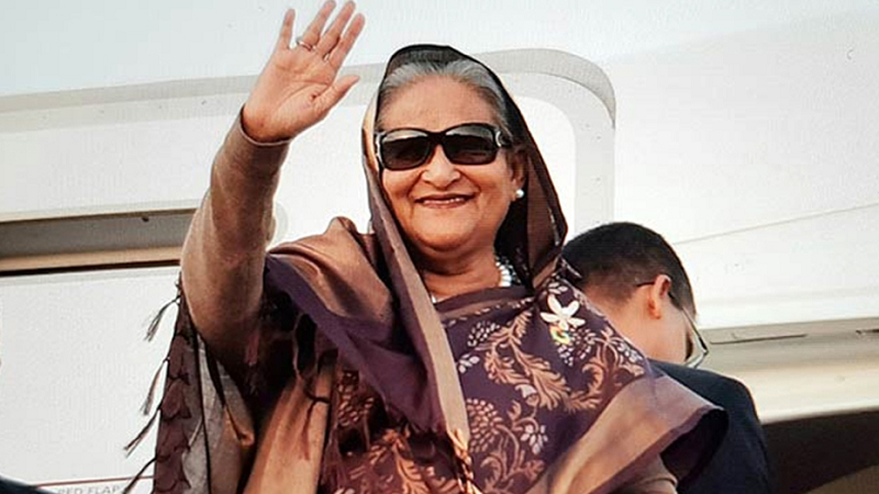 দেশের পথে প্রধানমন্ত্রী