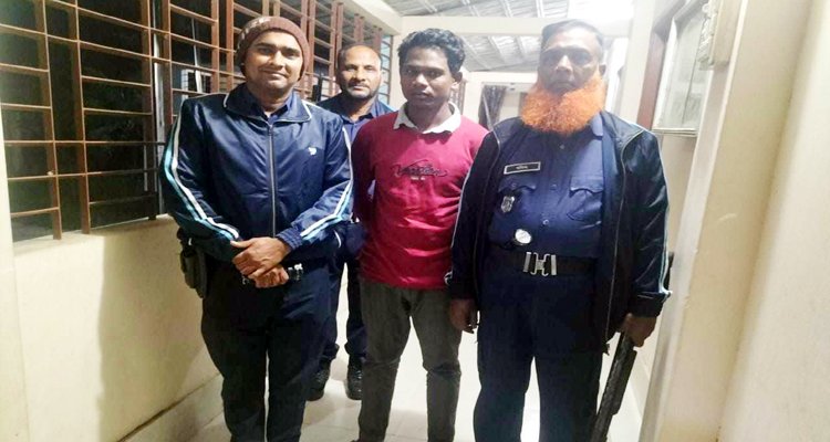 মাধবপুরে মাদক মামলার সাজাপ্রাপ্ত আসামি গ্রে-প্তা-র