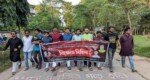হরতাল ও অবরোধের প্রতিবাদে শাবিপ্রবির বিক্ষোভ