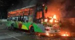 রাজধানীতে মাত্র ৪০ মিনিটের ব্যবধানে ৩ বাসে আগুন