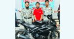 সিলেটে চোরাই মোটরসাইকেলসহ যুবক আটক
