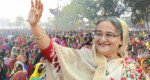 কোটালীপাড়ায় জনসভার মঞ্চে শেখ হাসিনা