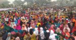 নারায়ণগঞ্জে প্রধানমন্ত্রীর নির্বাচনী জনসভায় নেতাকর্মীদের ঢল