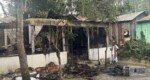 ‘ফ্যাসিবাদের প্রতিকৃতি’ মোটিফ নির্মাণকারী সন্দেহে শিল্পীর বাড়িতে আগুন