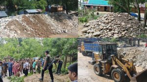 সাদাপাথর: বাসা-বাড়ি ও মিল থেকে ২ লাখ ৫০ হাজার ঘনফুট পাথর উদ্ধার